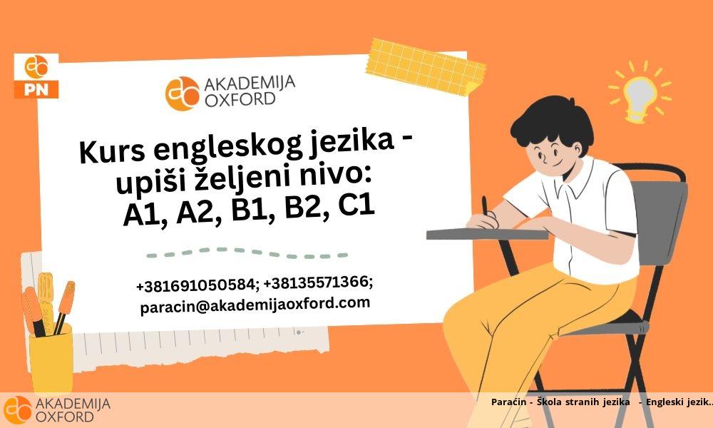 Paraćin - Škola stranih jezika - Engleski jezik Paraćin - Škola stranih jezika - Engleski jezik