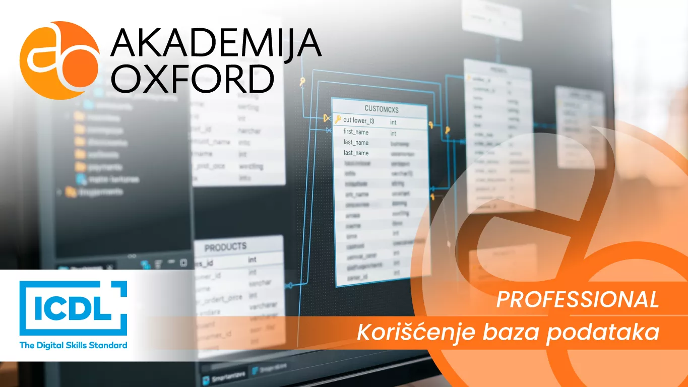 ICDL Professional - Korišćenje baza podataka ICDL Professional - Korišćenje baza podataka