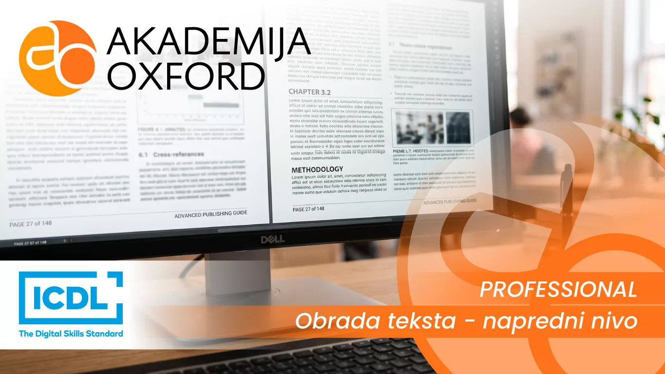 ICDL Professional - Obrada teksta - napredni nivo ICDL Professional - Obrada teksta - napredni nivo