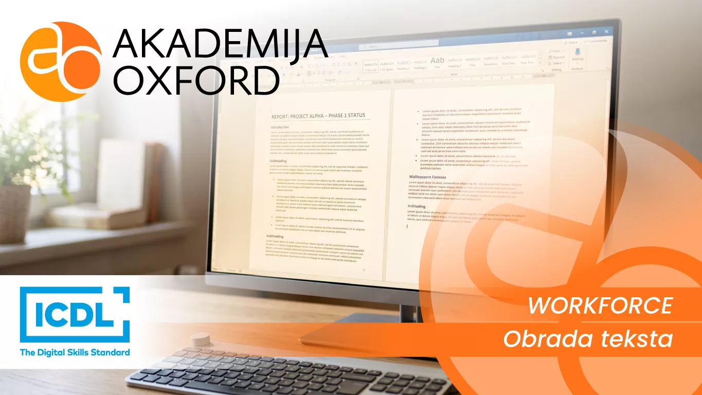 ICDL Workforce - Obrada teksta ICDL Workforce - Obrada teksta