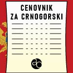 Kurs crnogorskog jezika - cena