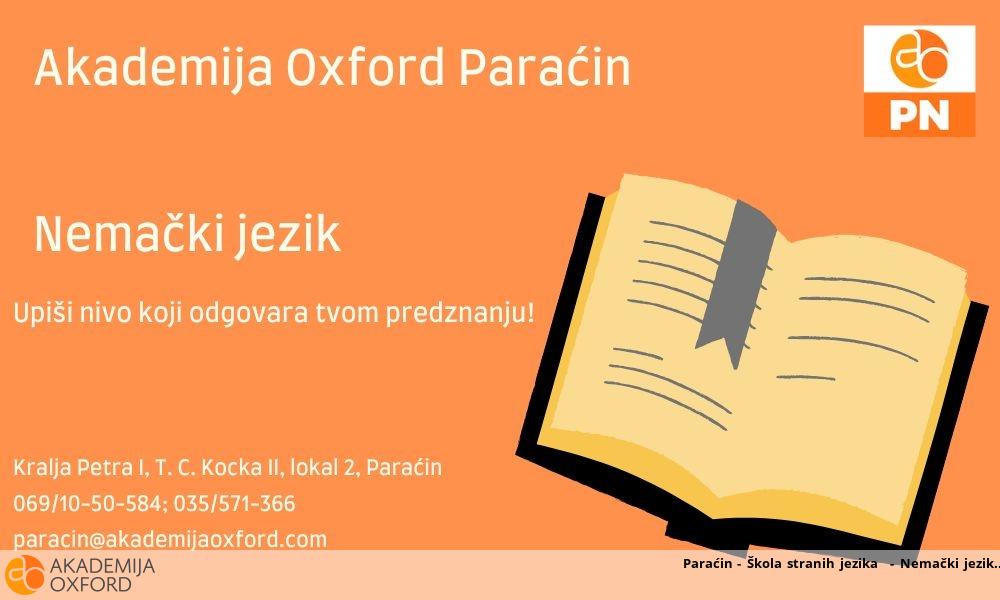 Paraćin - Škola stranih jezika  - Nemački jezik