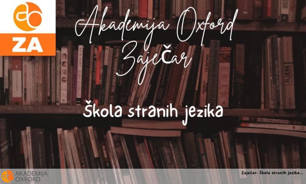 Zaječar- Škola stranih jezika