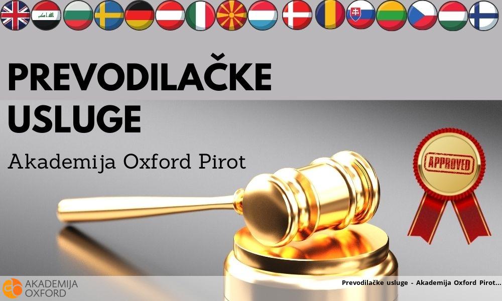 Prevodilačke usluge - Akademija Oxford Pirot