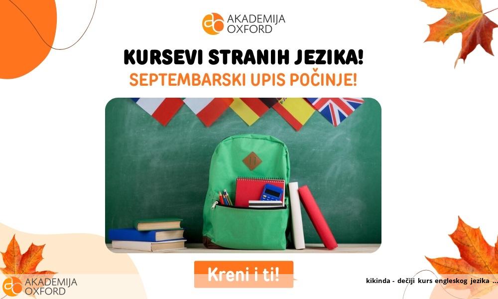 kikinda - dečiji kurs engleskog jezika 