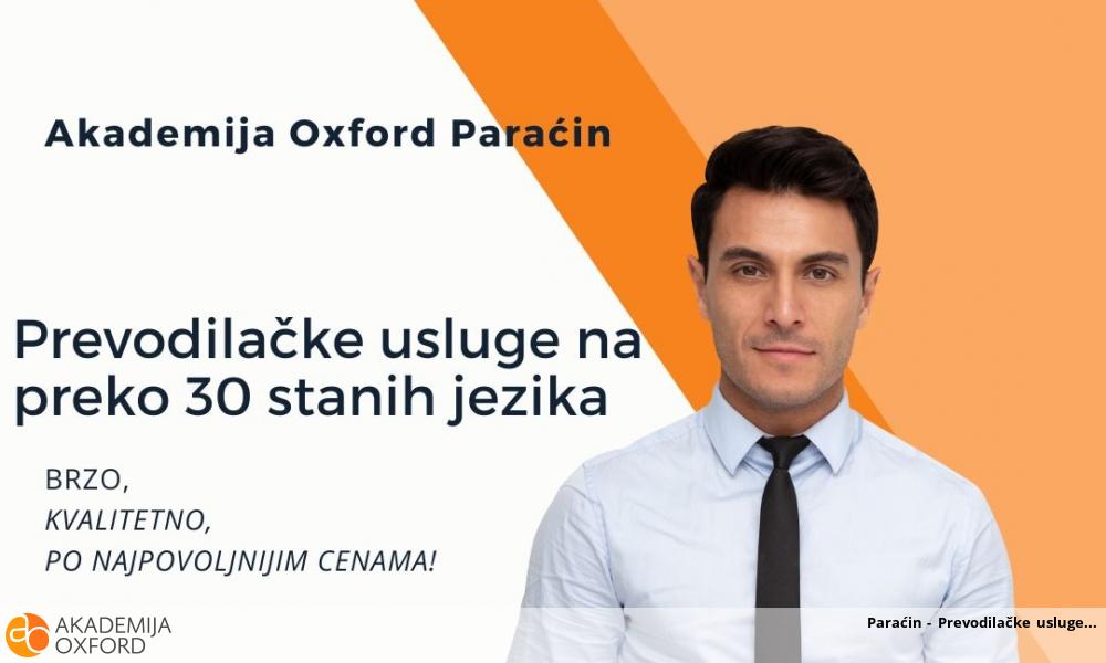 Paraćin - Prevodilačke usluge