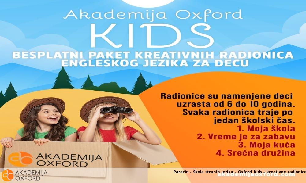 Paraćin - Škola stranih jezika - Oxford Kids - kreativne radionice