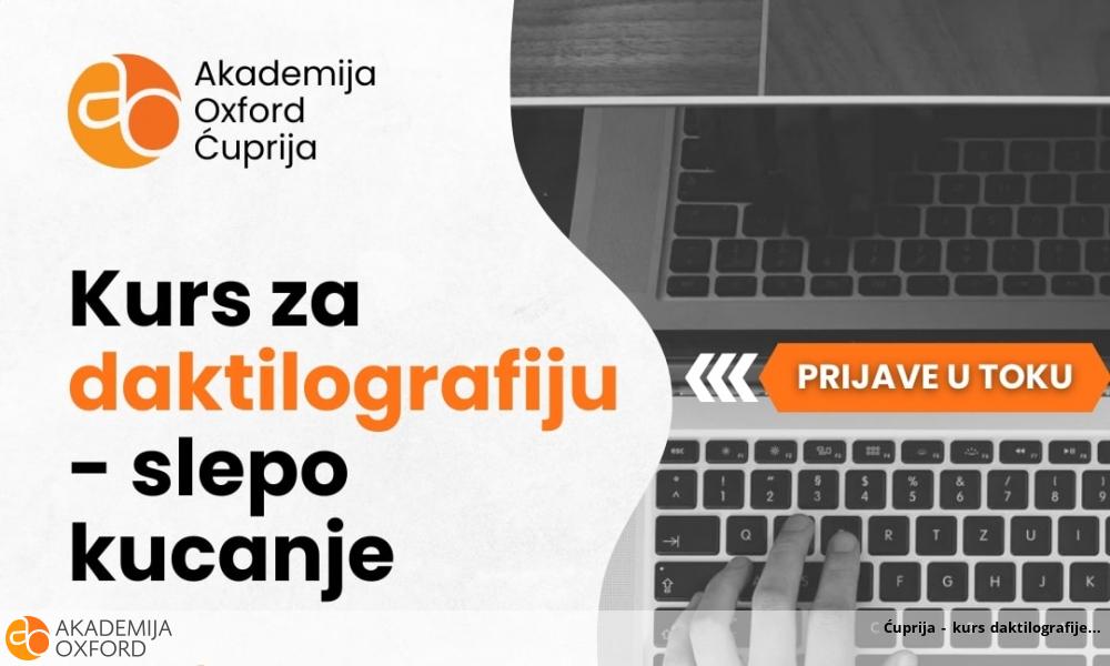 Ćuprija - kurs daktilografije