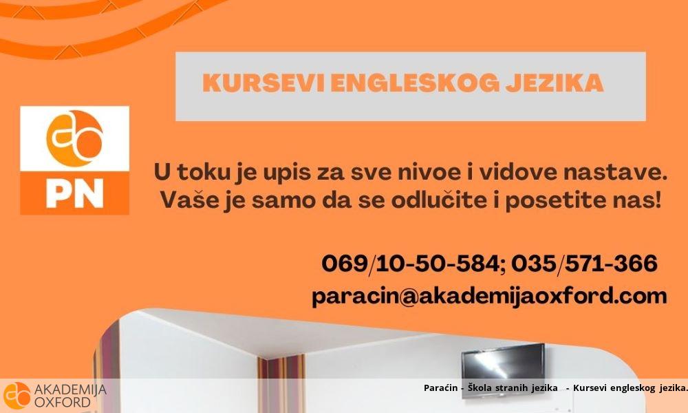 Paraćin - Škola stranih jezika  - Kursevi engleskog jezika