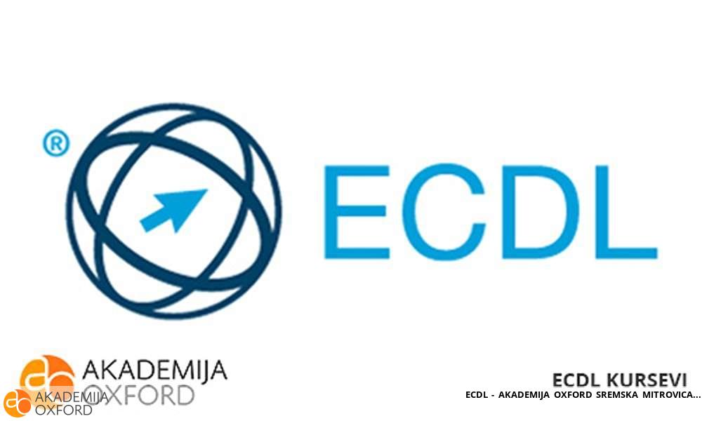 ECDL - AKADEMIJA OXFORD SREMSKA MITROVICA