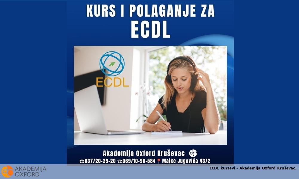 ECDL kursevi - Akademija Oxford Kruševac