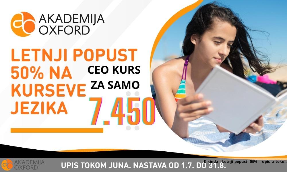 Kikinda - Letnji popusti 50% - upis u toku!