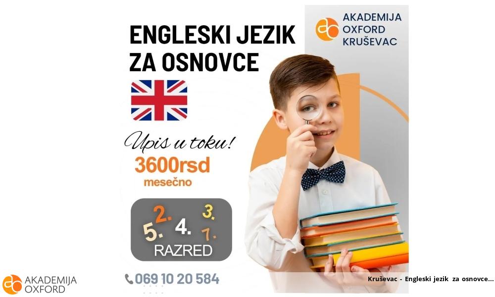 Kruševac - Engleski jezik za osnovce