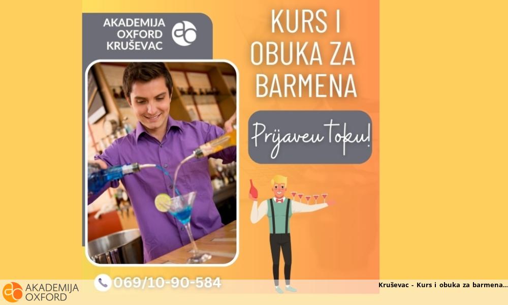 Kruševac - Kurs i obuka za barmena