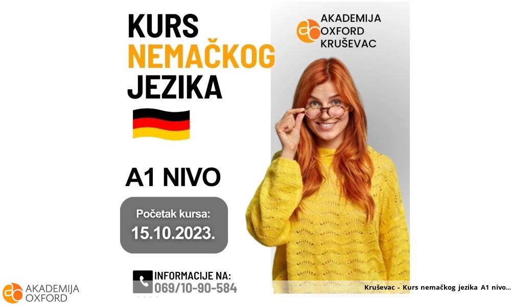 Kruševac - Kurs nemačkog jezika A1 nivo