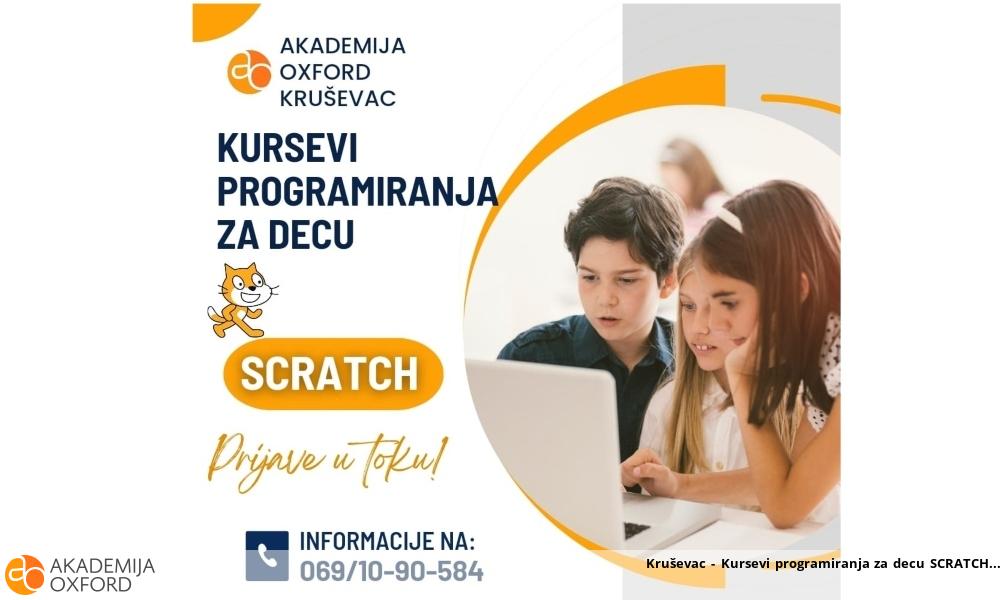 Kruševac - Kursevi programiranja za decu SCRATCH