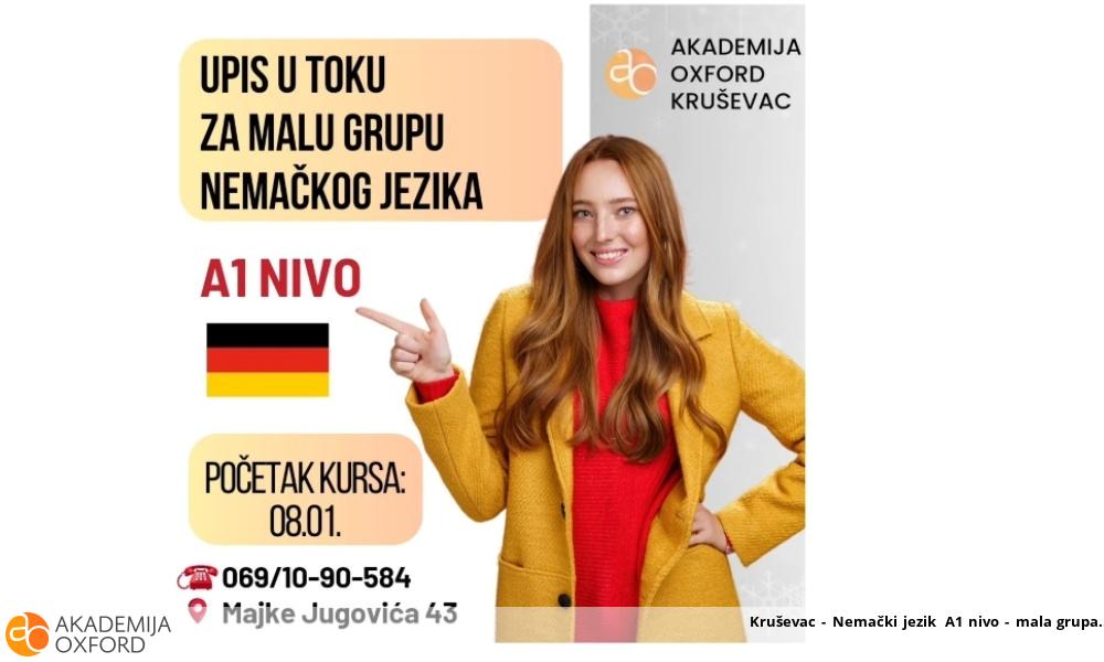 Kruševac - Nemački jezik A1 nivo - mala grupa