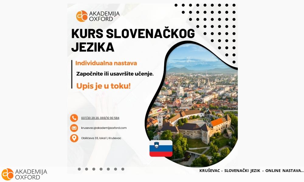 KRUŠEVAC - SLOVENAČKI JEZIK - ONLINE NASTAVA