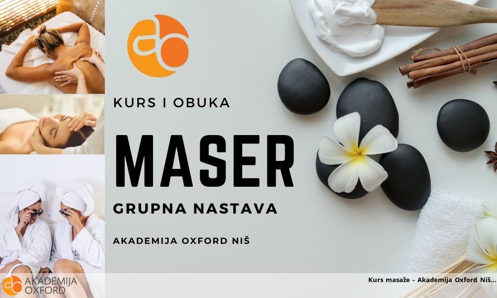 Kurs masaže - Akademija Oxford Niš