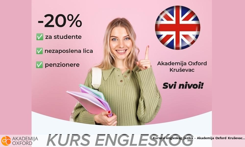 Kursevi engleskog jezika - Akademija Oxford Kruševac