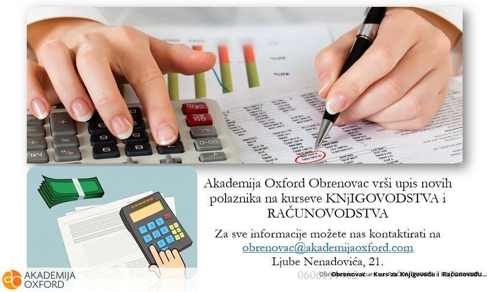 Obrenovac - Kurs za Knjigovođu i Računovođu