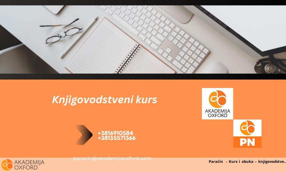 Paraćin  - Kurs i obuka – knjigovodstvo