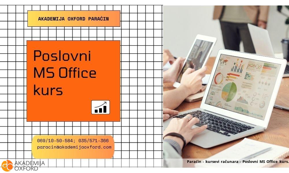 Paraćin - kursevi računara - Poslovni MS Office kurs