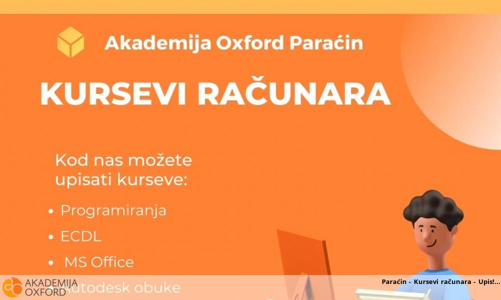 Paraćin - Kursevi računara - Upis!