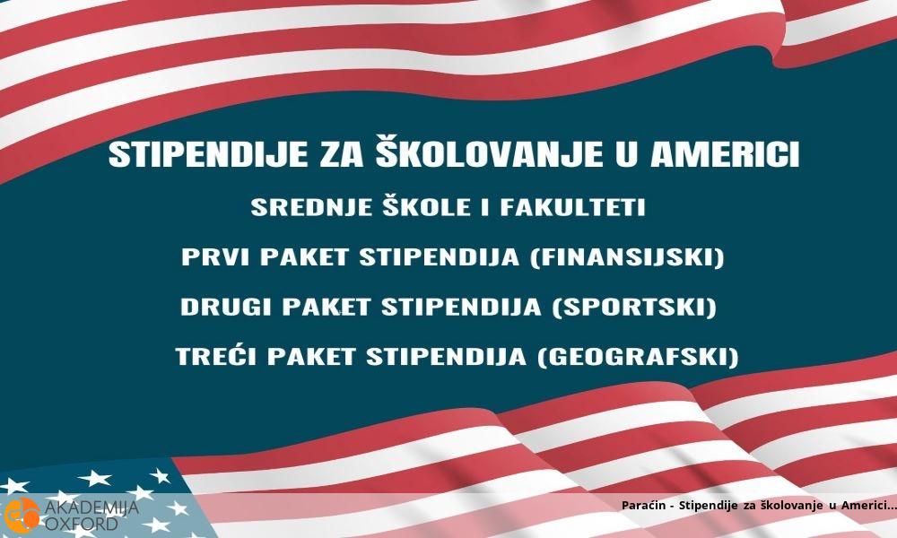 Paraćin - Stipendije za školovanje u Americi