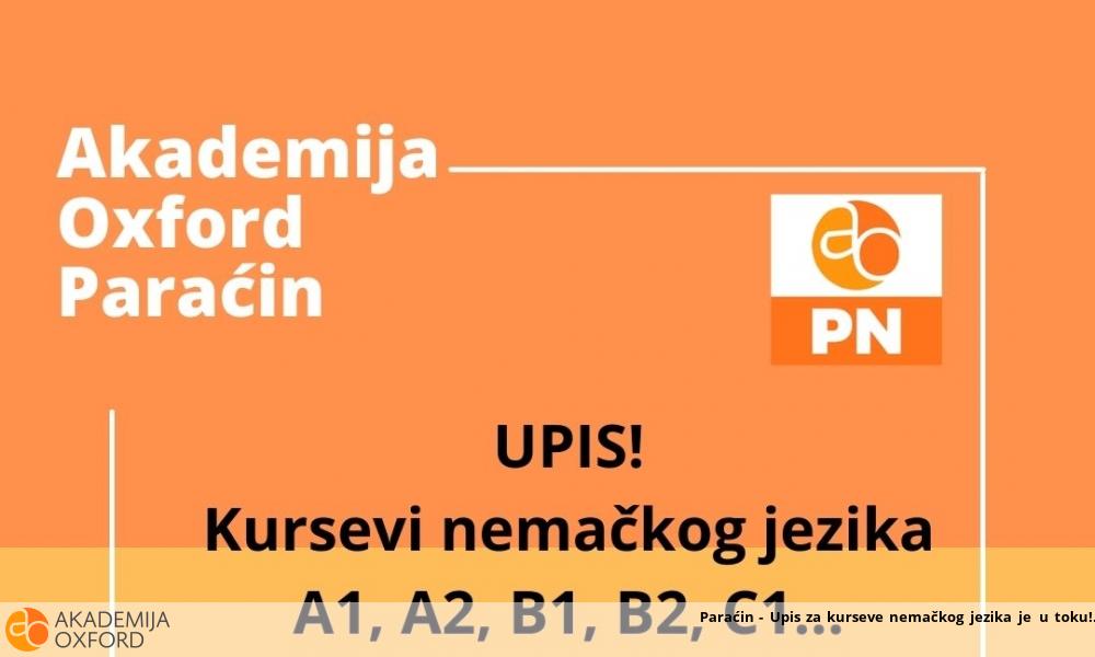 Paraćin - Upis za kurseve nemačkog jezika je u toku!