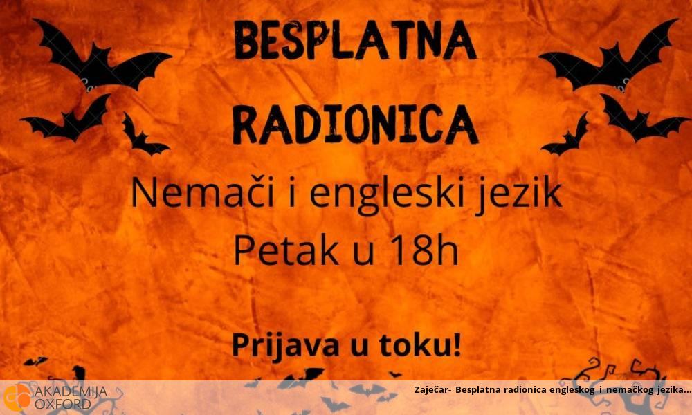 Zaječar- Besplatna radionica engleskog i nemačkog jezika