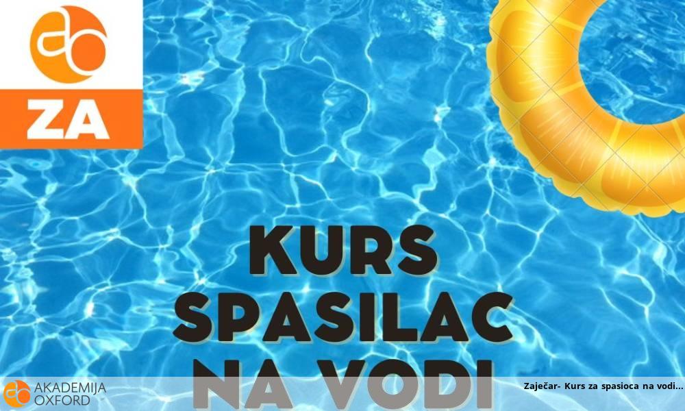 Zaječar- Kurs za spasioca na vodi