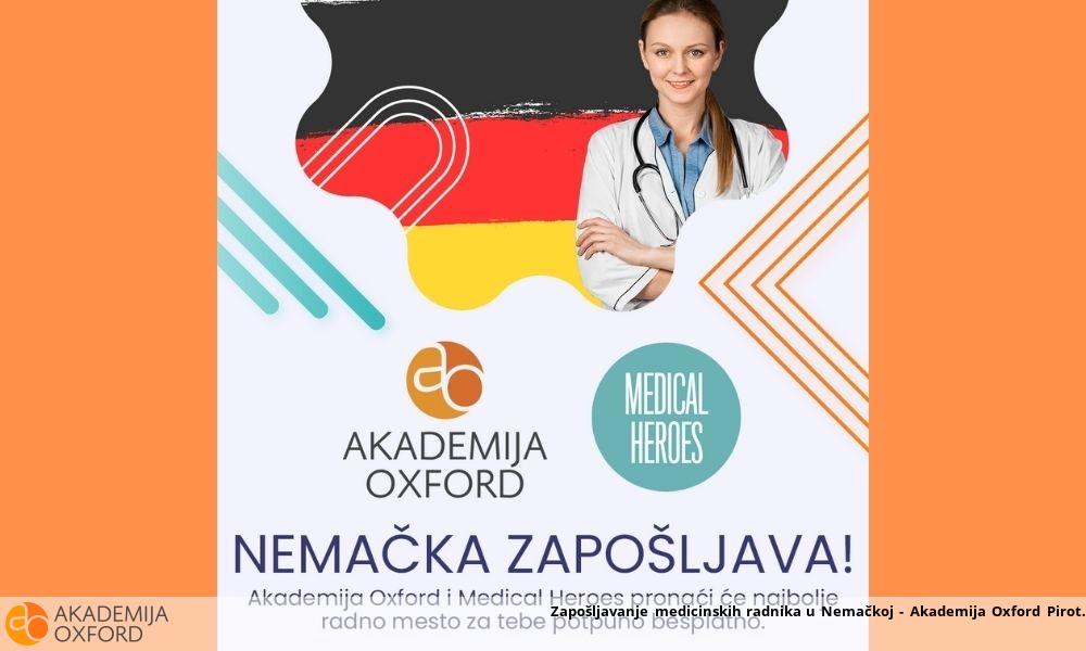 Zapošljavanje medicinskih radnika u Nemačkoj - Akademija Oxford Pirot